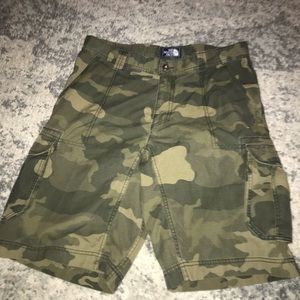 The North Face Cargo Shorts Mens Size 34 Camo